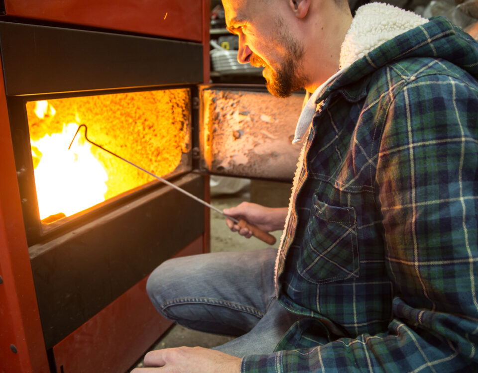Caldaia a nocciolino di sansa