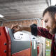 Locale tecnico per caldaia a biomassa